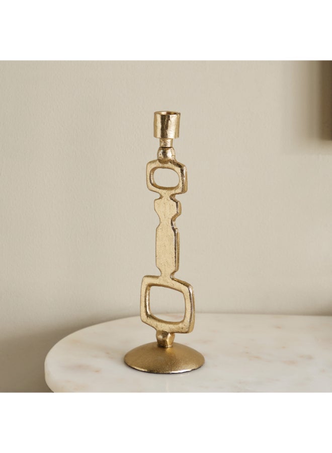 Home Box Viola Aluminium Modern Taper Candleholder - 10x10x29 cm - Image 5